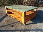 Table basse artisanal (façon palette) - Miniature