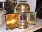 Lampe marine en cuivre "ouvrard et villars" - Miniature